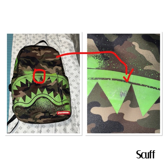 Sprayground - Camo Print/ Glow in the Dark Backpack - Picture 12 of 15